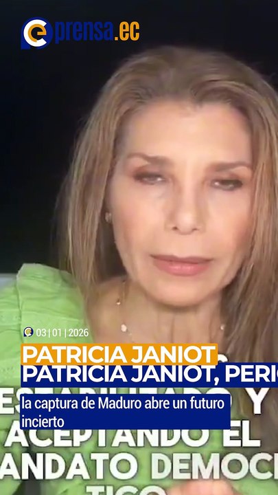 Patricia Janiot- la captura de Maduro abre un futuro incierto