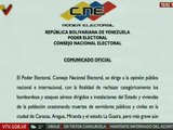 CNE exige prueba de vida y liberación inmediata del Jefe de Estado y la Primera Dama de la República