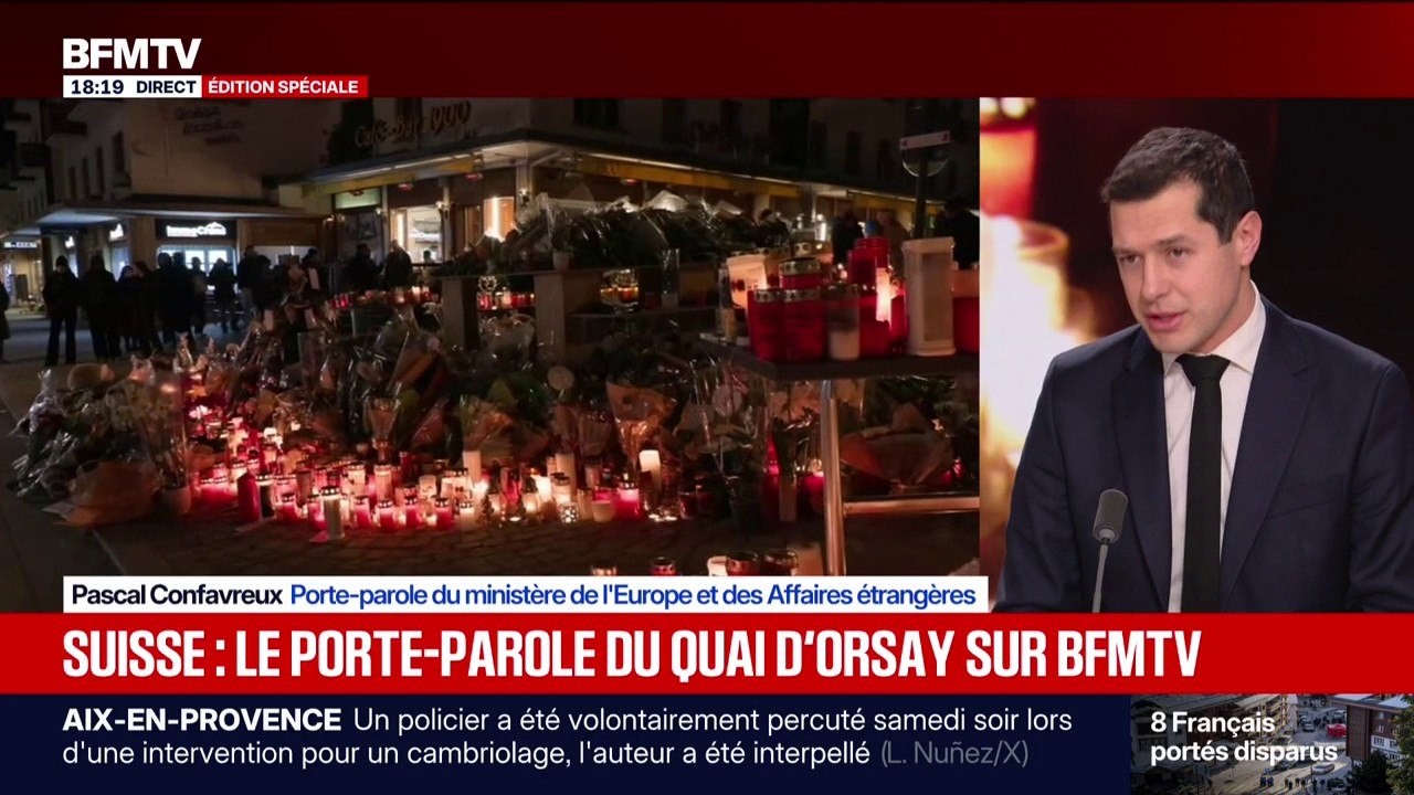 Incendie à Crans-Montana: 8 Français sont morts et une personne est portée disparue indique le porte-parole du ministère de l'Europe sur BFMTV