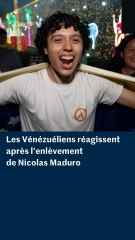 Les Vénézuéliens réagissent à l’enlèvement de Nicolas Maduro par les Etats-Unis