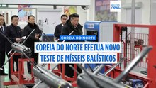 Coreia do Norte lança mísseis balísticos para o mar antes da visita do líder sul-coreano à China