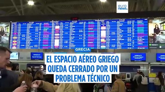 Un problema técnico cierra el espacio aéreo griego, cancelaciones y retrasos de decenas de vuelos