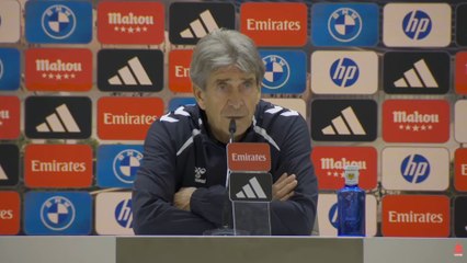 Pellegrini, rueda de prensa tras el Real Madrid 5 - Real Betis 1