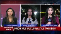 Arus Balik Libur Nataru, Lalu Lintas Tol Arah Jakarta Ramai Lancar