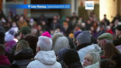 Hundreds march in silence to honour Swiss Alps bar fire victims