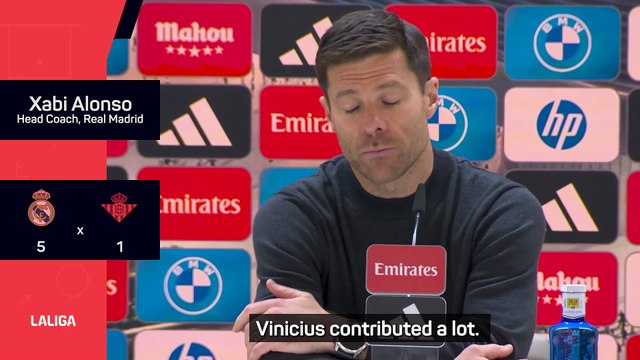 Alonso praises 'destructive' Vinicius despite Real Madrid fan boos