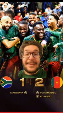 Le Cameroun se qualifie pour les quarts de finale de la CAN apres une victoire 2-1 face à L'Afrique du Sud. Ils vont retrouver le chemin du Maroc vainqueur de la Tanzanie 1-0.#can2025 #lionsindomptables #liondelatlas🇲🇦 #Cameroun #football