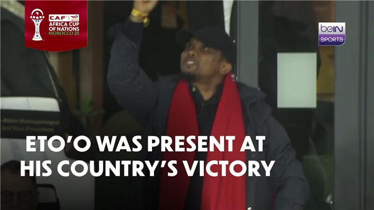 Eto’o was in attendance at Cameroon vs South Af...