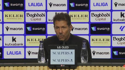 Simeone, rueda de prensa tras la Real Sociedad - Atlético de Madrid