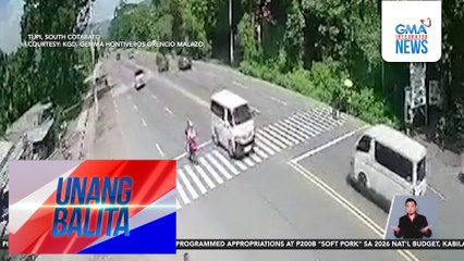 Babaeng tumatawid sa pedestrian lane, nabangga ng motorsiklo | Unang Balita