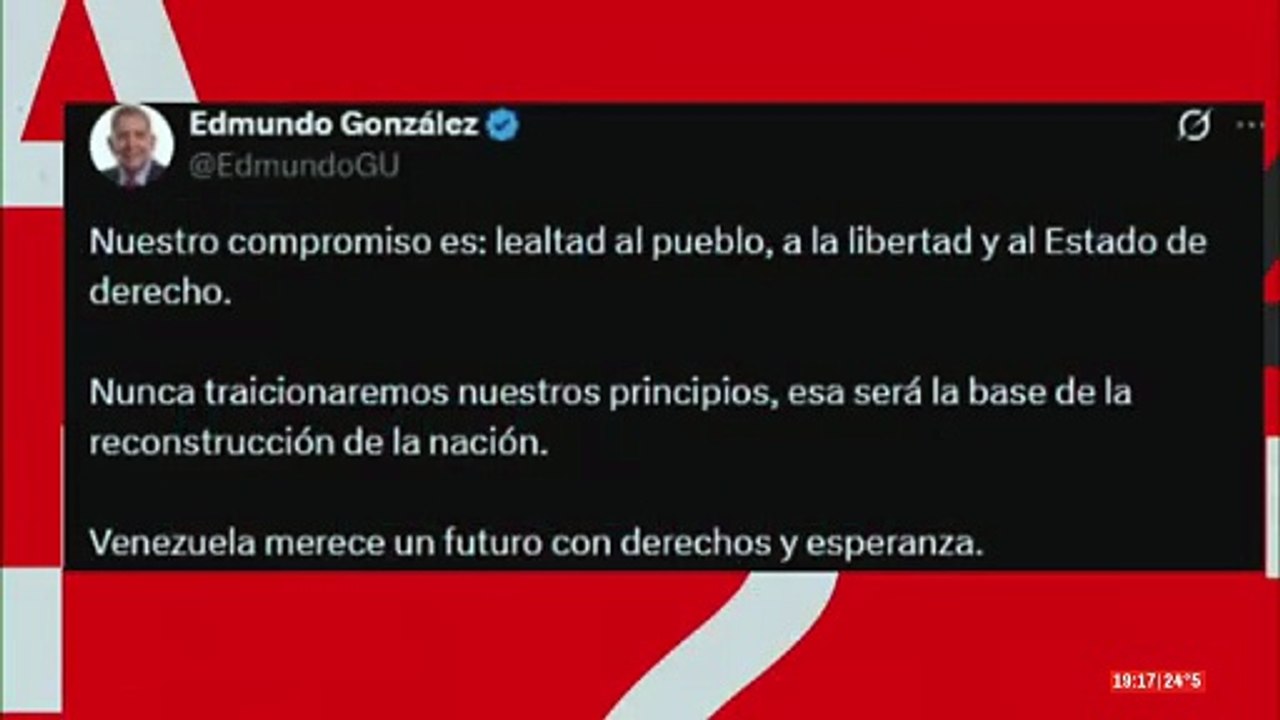 El mensaje de Edmundo González Urrutia tras la captura de Maduro I