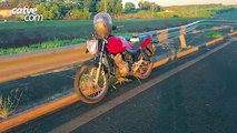 Motociclista fica ferido após perder controle e atingir guard-rail em Toledo