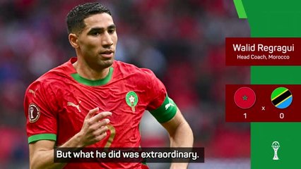 Morocco boss expects to see the best Hakimi in AFCON quarter-finals