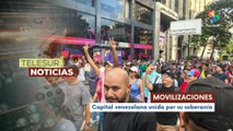 Multitudinaria marcha antimperialista en Caracas