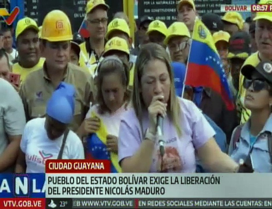 Ciudadanos del edo. Bolívar se unen para defender la nación y exigir la libertad del Pdte. Maduro