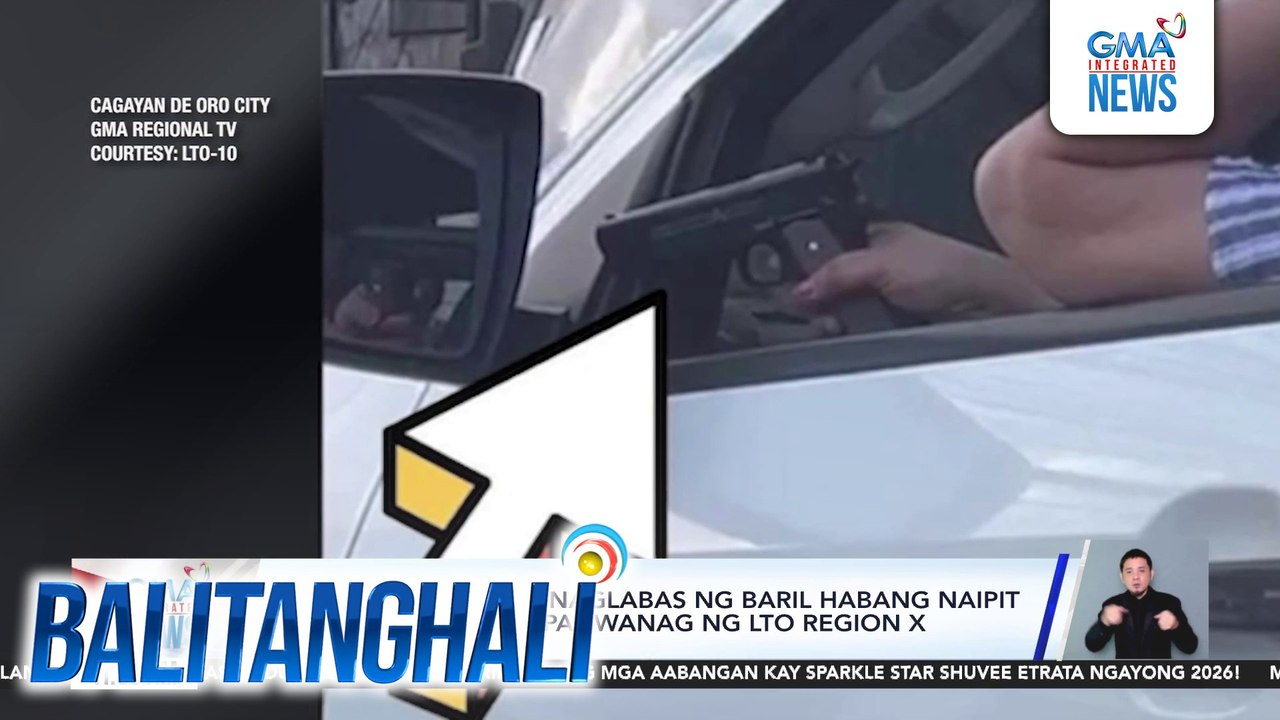Babaeng driver na naglabas ng baril habang naipit sa traffic, pinagpapaliwanag ng LTO Region X | Balitanghali