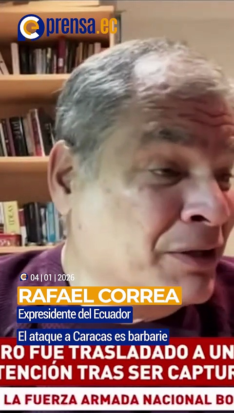 Rafael Correa- “El ataque a Caracas es barbarie”