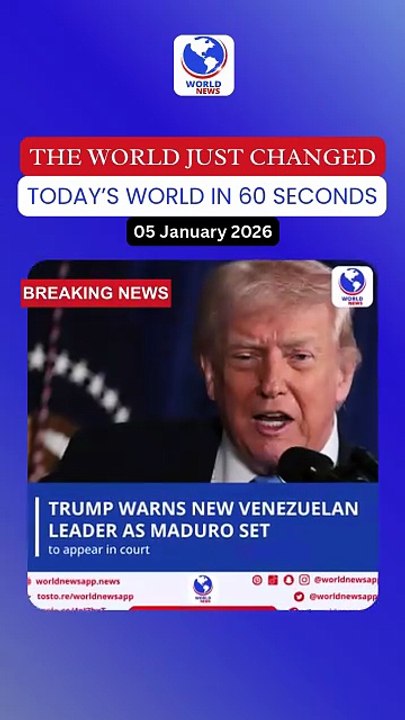 Trump warns new Venezuelan leader as Maduro set to appear in court
