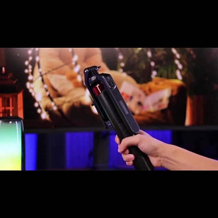 Portable camera tripod with wireless control for video recording and live streaming