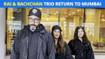 Abhishek Bachchan Returns To Mumbai With Aishwarya Rai & Aaradhya After New York Trip