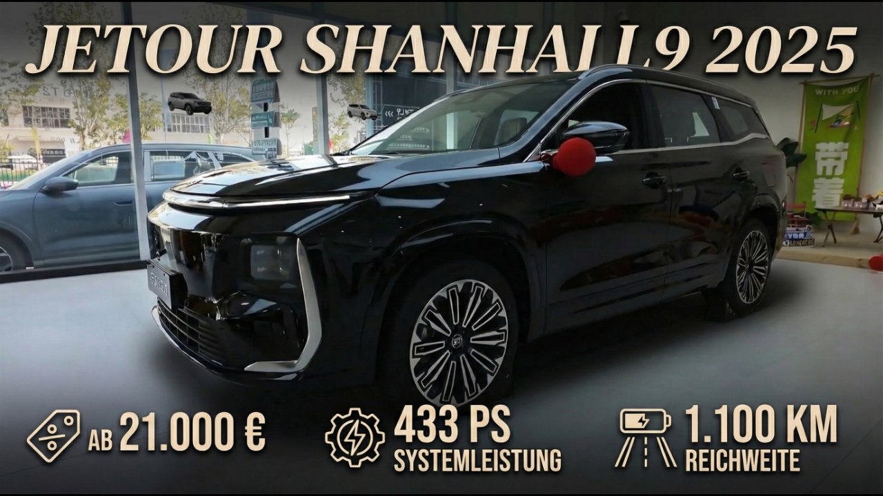 Jetour Shanhai L9 (2025): Preis, Reichweite, Ausstattung & Design