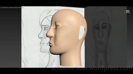 Flame: 3DS MAX Practice Polygon Modeling Head Model Video #116 (01-05-2026)