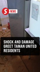 Taman United residents return to wrecked units