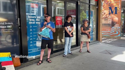 Wollongong Against War and Nukes rally in Wollongong | January 5, 2026 | Illawarra Mercury