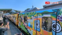 彩繪列車進站！集集火車站復駛 支線7月全線通車
