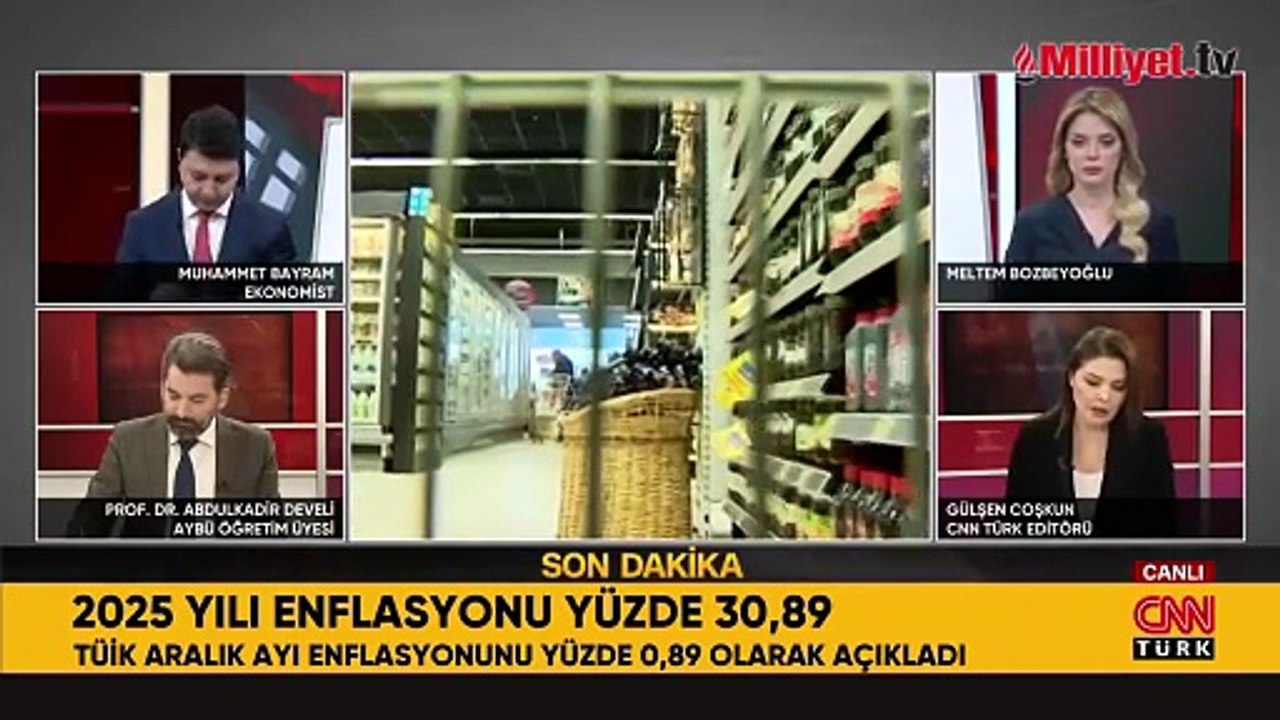 Aralık ayı enflasyon rakamları açıklandı