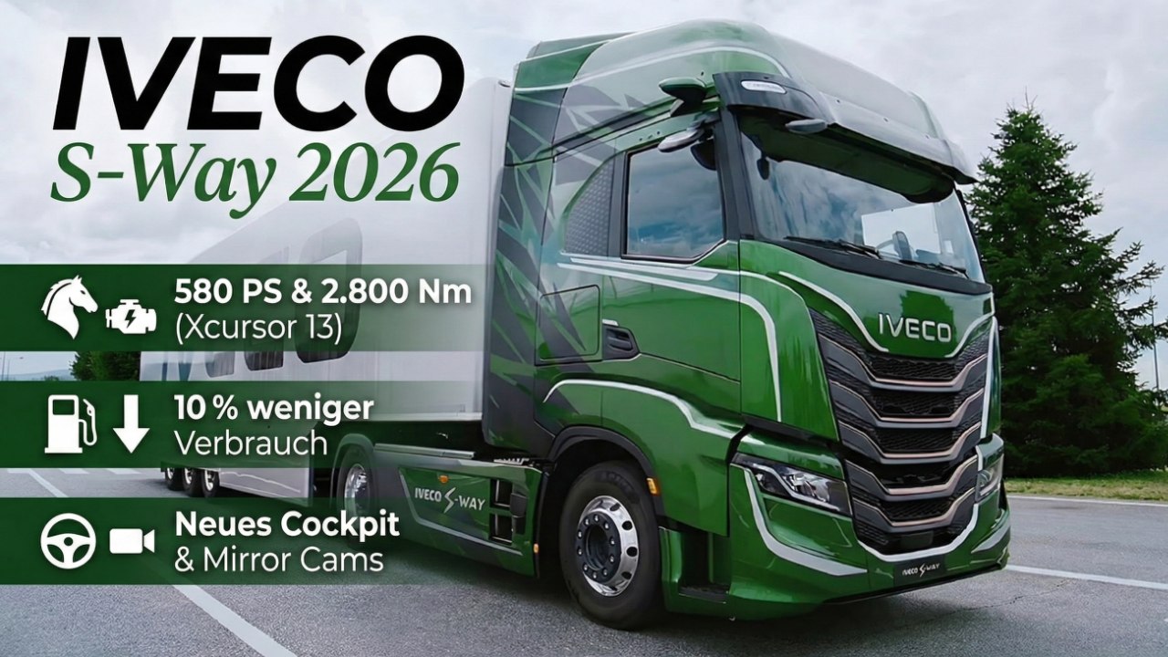 Xcursor 13 mit 2.800 Nm – Das steckt im neuen IVECO S-Way 2026