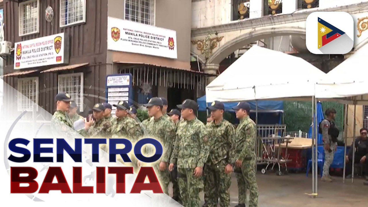 Quiapo Church, puspusan na ang paghahanda para sa Traslacion ng Poong Hesus Nazareno; mahigpit na seguridad, ipinatutupad sa paligid ng simbahan | ulat ni Denisse Osorio