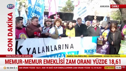 TUİK önünde protesto