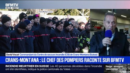 "On a fait le maximum": le commandant du centre de secours incendie de Crans-Montana témoigne sur BFMTV