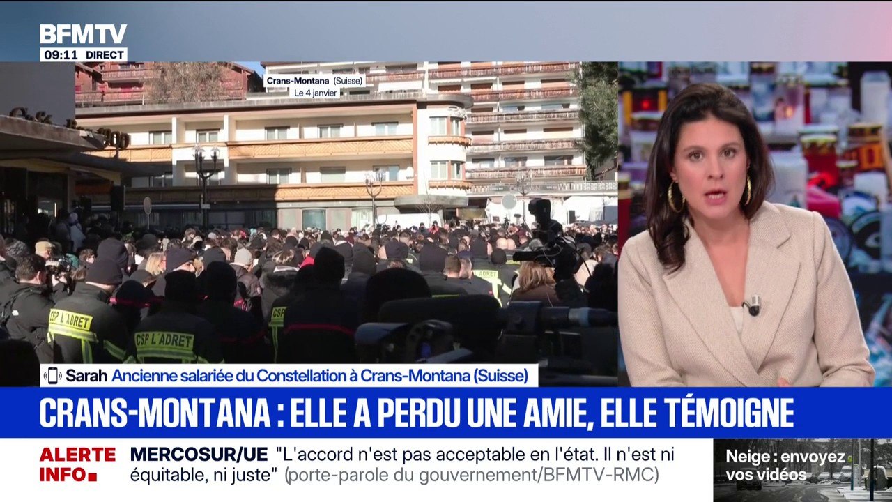 Incendie à Crans-Montana: une ancienne serveuse du bar dénonce les "shows" qui lui "paraissaient dangereux" pour "inciter des gens à acheter des bouteilles de champagne"