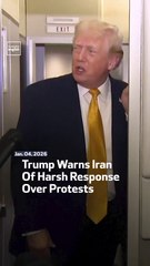 Trump Warns Iran Of Harsh Response Over Protests