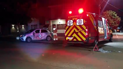 Colisão entre veículos deixa motorista ferido e condutor foge sem prestar socorro no bairro Neva