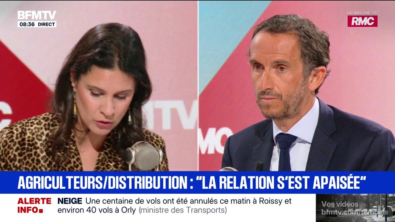 Consommation des Français à Noël: "On réduit le budget des produits onéreux", selon Alexandre Bompard, président-directeur général du groupe Carrefour