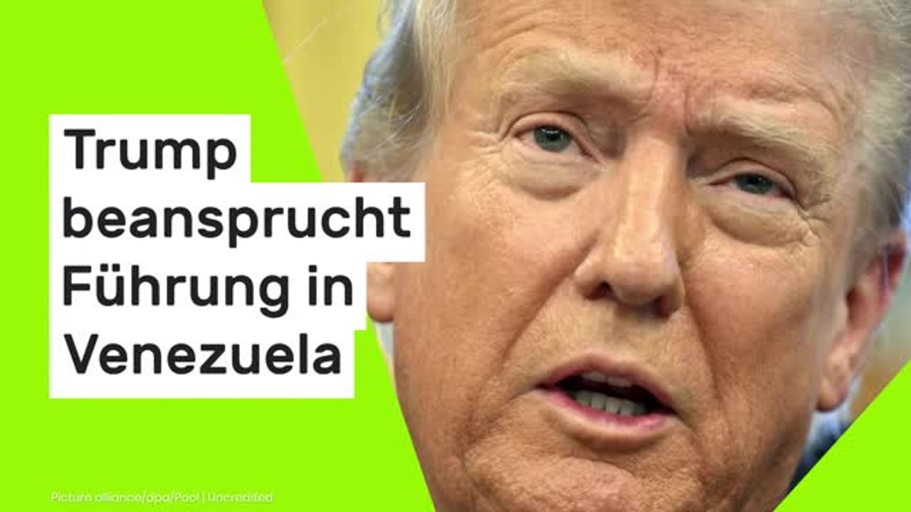 Donald Trump: Interview-Aussage macht sprachlos - Trump beansprucht Führung in Venezuela