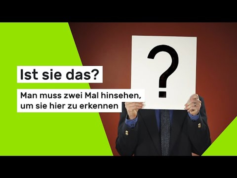 Ist sie das? Man muss zwei Mal hinsehen, um sie hier zu erkennen