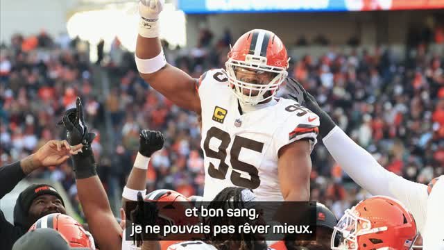 Browns - Garrett, nouveau recordman de sacks de la NFL : Je ne pouvais pas rêver mieux