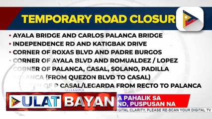 Ilang kalsada, isasara sa mga motorista bilang bahagi ng paghahanda sa Pista ng Jesus Nazareno | ulat ni Gab Villegas