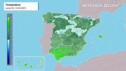 Heladas muy intensas en España