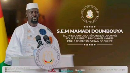 Discours du Président élu de la Guinée, Mamadi Doumbouya dès le premier tour du scrutin du 28 décembre 2025