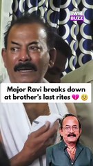 Malayalam actor Major Ravi was seen inconsolable as he bid a final farewell to his brother Kannan Pattambi during the last rites