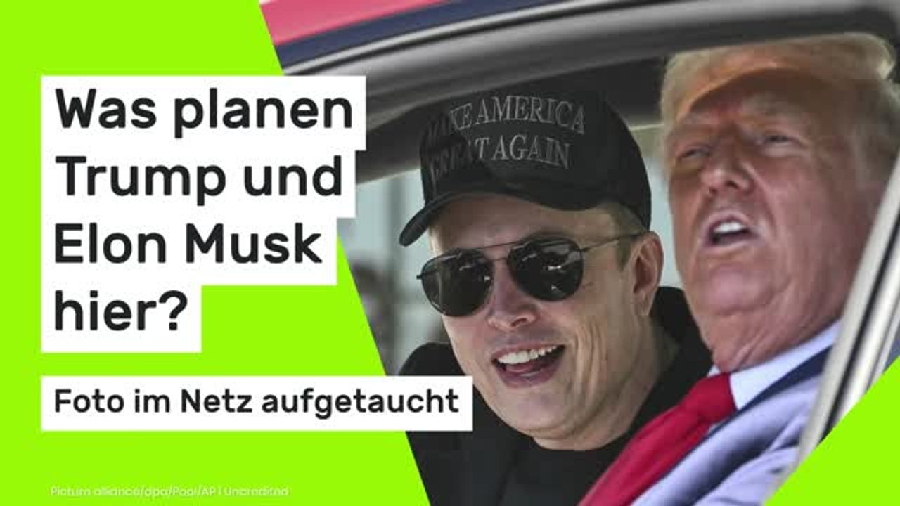 Abendessen mit Donald Trump: Foto im Netz aufgetaucht - was planen er und Elon Musk hier?