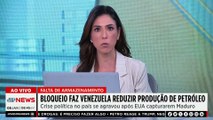 Bloqueio dos EUA faz Venezuela reduzir produção de petróleo; Alan Ghani analisa
