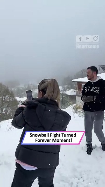 She Dodged Snowballs—Then Realized She Was in a Surprise Proposal|| Heartsome 💖
