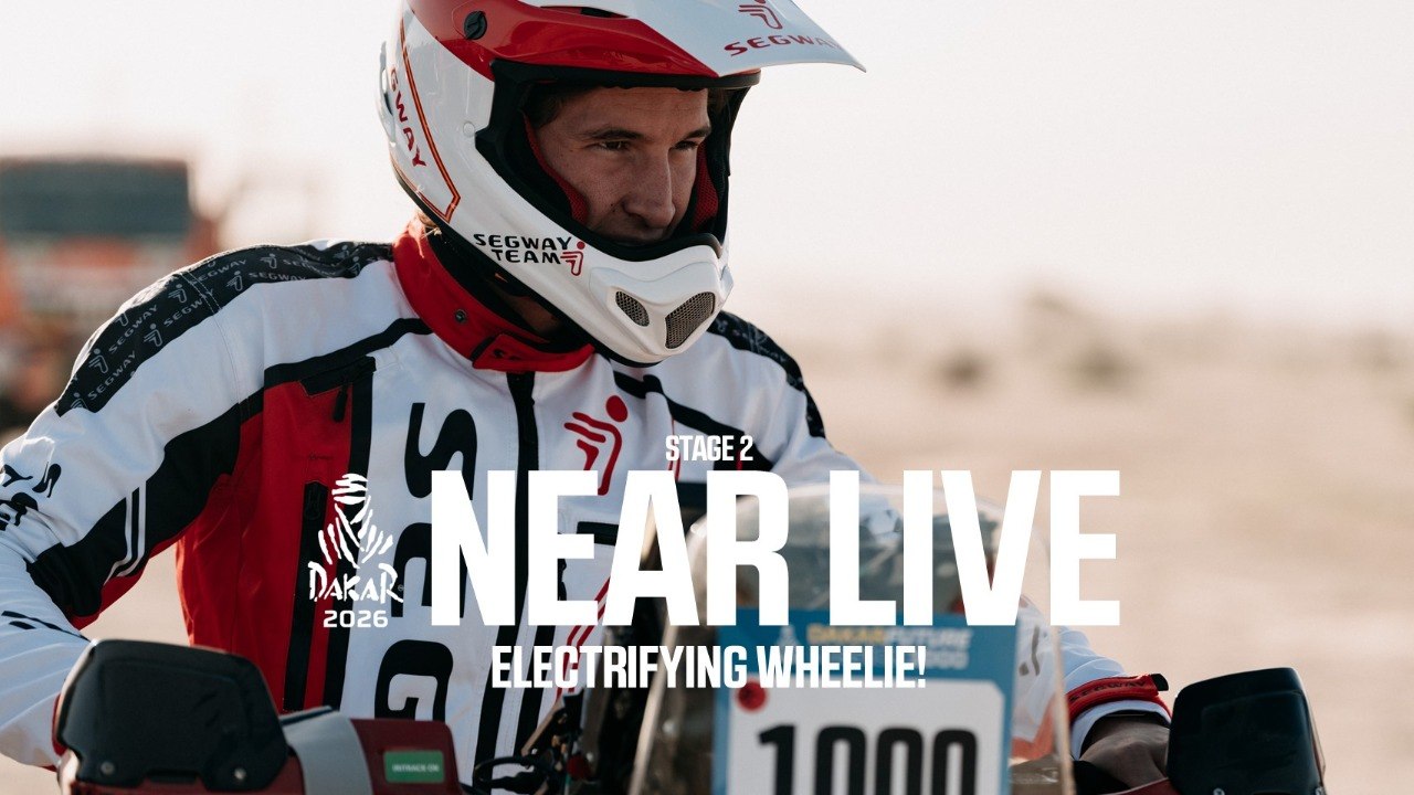 Dakar 2026 - Stage 2 - Electrifying wheelie!