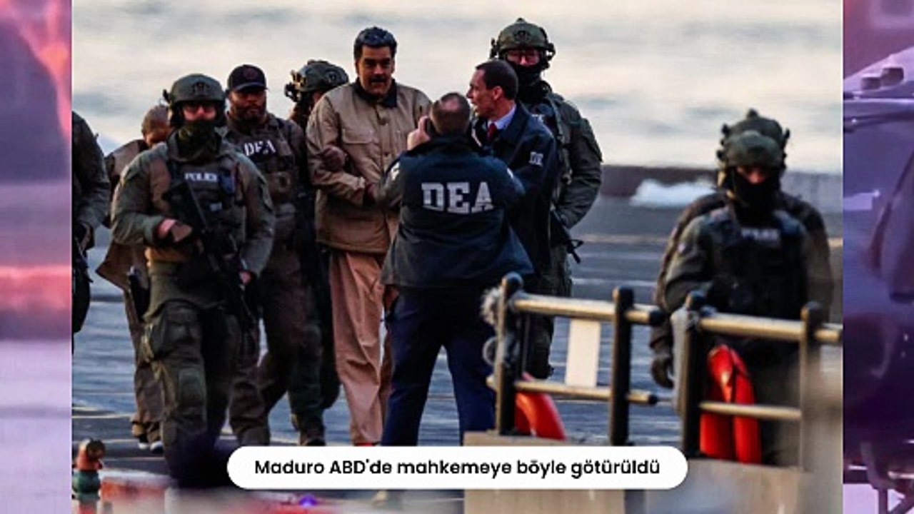 Maduro ve eşi mahkemeye böyle götürüldü